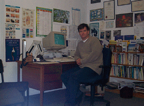 Dr Scott-Jones in the main consultation room.